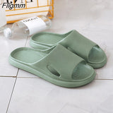 Fligmm Women Thick Platform Slippers Summer Beach Eva Soft Sole Slide Sandals Leisure Men Ladies Indoor Bathroom Anti-Slip Shoes