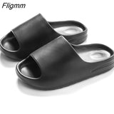 Fligmm Hot Sale New Slippers Flip Sesame Street Man Beach Shoes Summer 2023 Fashion Solid Color Slippers Women Outdoor Slippers