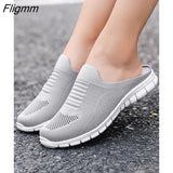 Fligmm Mesh breathable Vulcanize Shoes Women Sandals Slip-On Beach Slippers Unisex Sneakers Fashion Clogs Men Feminino Zapatos