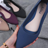 Fligmm Shallow Wedges pumps women shoes 2023 spring autumn shoes women Elegant Casual Work Low heel Slip Casual ladies shoes