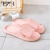 Fligmm Women Thick Platform Slippers Summer Beach Eva Soft Sole Slide Sandals Leisure Men Ladies Indoor Bathroom Anti-Slip Shoes