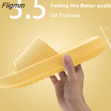 Fligmm Women Thick Platform Slippers Summer Beach Eva Soft Sole Slide Sandals Leisure Men Ladies Indoor Bathroom Anti-Slip Shoes