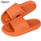 Fligmm Summer Womens Slippers Couple Sandals Beach Slides Cartoon Bear Flip Flops Men's Thick Sole Indoor Bathroom Anti-Slip Shoes