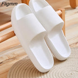 Fligmm Platform Bathroom Home Slippers Cloud Slippers Women Soft Sole EVA Indoor Slides Sandals 2023 Summer Non-Slip Flip Flops