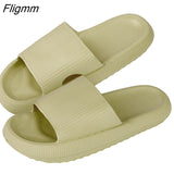 Fligmm Summer Womens Slippers Couple Sandals Beach Slides Cartoon Bear Flip Flops Men's Thick Sole Indoor Bathroom Anti-Slip Shoes