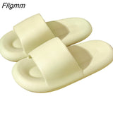 Fligmm Summer Womens Slippers Couple Sandals Beach Slides Cartoon Bear Flip Flops Men's Thick Sole Indoor Bathroom Anti-Slip Shoes