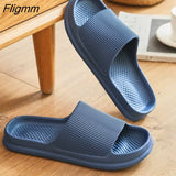 Fligmm Women Thick Platform Slippers Summer Beach Eva Soft Sole Slide Sandals Leisure Men Ladies Indoor Bathroom Anti-Slip Shoes