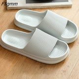 Fligmm Women Thick Platform Slippers Summer Beach Eva Soft Sole Slide Sandals Leisure Men Ladies Indoor Bathroom Anti-Slip Shoes