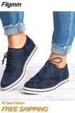 Fligmm Women Oxfords Cut-Outs Lace Up Brogue Shoes Flat Platform England Ladies Non-slip Shoes Breathable Casual Female Low Footwear