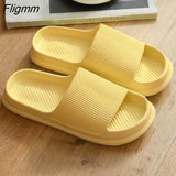 Fligmm Women Thick Platform Slippers Summer Beach Eva Soft Sole Slide Sandals Leisure Men Ladies Indoor Bathroom Anti-Slip Shoes