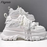 Fligmm Sneakers Women Breathable Mesh Casual Shoes Sneakers Tennis Female Vulcanized Shoes Platform Lace Up Women's Trainers New