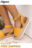 Fligmm Size Women Sandals Wedges Shoes For Women High Heels Sandals Summer Shoes Women Chaussures Sandalia Femme Platform Sandals