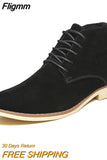 Fligmm Men Suede Leather Luxury Men Ankle Boots Original Male Short Casual Shoes British Style Winter Spring Boot 789