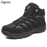 Fligmm Men Boots Tactical Military Combat Boots Outdoor Hiking Boots Winter Shoes Light Non-slip Men Desert Boots Ankle Boots