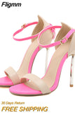 Fligmm Elegant Women Party Wedding Stiletto Sandals Fashion Open Toe Pink Butterfly-Knot Cover Heels Pumps Summer Shoes Female