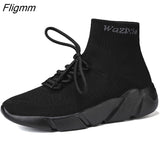 Fligmm Men Sneakers Lightweight Men Fashion Casual Walking Shoes Breathable Slip on Wear-resistant Mens Loafers Zapatillas Hombre