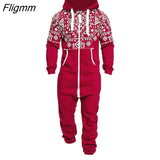 Fligmm Men Overalls Brand Long Sleeve Sweatshirt Garment Pajama Casual Tracksuit Jumpsuit Splicing Long Sleeve Male Clothes