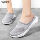 Fligmm Mesh breathable Vulcanize Shoes Women Sandals Slip-On Beach Slippers Unisex Sneakers Fashion Clogs Men Feminino Zapatos