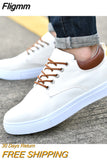 Fligmm Arrival Canvas Shoes Men Spring Summer Casual Canvas Shoes For Men Lace-Up Flats Men Shoes Driving Sneakers Men Shoes89621