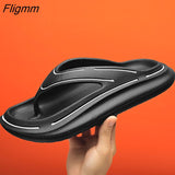 Fligmm Thick Sole Thong Slippers Women Platform Flip Flops Summer Shoes 2023 Foam Pillow Slides Outdoor Beach Sandals Cloud Slipper