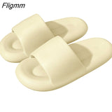 Fligmm Summer Womens Slippers Couple Sandals Beach Slides Cartoon Bear Flip Flops Men's Thick Sole Indoor Bathroom Anti-Slip Shoes