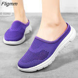 Fligmm Mesh breathable Vulcanize Shoes Women Sandals Slip-On Beach Slippers Unisex Sneakers Fashion Clogs Men Feminino Zapatos