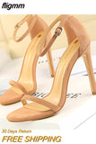 fligmm Sexy High Heels New Women Pumps Comfort Women Shoes Block Heels Ladies Shoes Buckle Women Heels Female Shoes Women Sandals