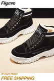 Fligmm Boots for Women 2023 High Platform Ankle Boots Warm Plush Shoes Lace-up Sneakers ботинки женские на платформе