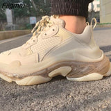 Fligmm New Women Sneakers Fashion Autumn Women Casual Shoes Breathable Women Platform Dad Shoes Sneakers Zapatillas Mujer