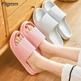 Fligmm Women Thick Platform Slippers Summer Beach Eva Soft Sole Slide Sandals Leisure Men Ladies Indoor Bathroom Anti-Slip Shoes