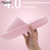 Fligmm Thick Bottom Cloud Slippers Non-Slip Flip Flops Men Women Beach Sandals Fashion Soft Sole EVA Indoor Slides Bathroom Slipper