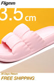 Fligmm Women's EVA Soft Cloud Slippers Summer Thick Platform Beach Slides Sandals Women 2023 Non-slip Flip Flops Room Unisex Slippers