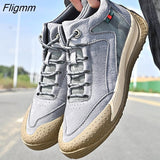 Fligmm Men Ankle Boots Plus Size 47 Male Dress Boots Pointed Toe Casual Leather Shoes High Quality Men Chelsea Boots Cowboy