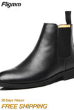 Fligmm Winter Elegant Chelsea Boots Leather Men Couple Shoes Size 35 47 Slip-on Dress Formal Boots Model Fashion Show222