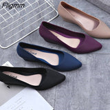 Fligmm Shallow Wedges pumps women shoes 2023 spring autumn shoes women Elegant Casual Work Low heel Slip Casual ladies shoes