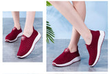 Fligmm Women Shoes Breathable Mesh Sneakers Shoes Ladies Slip on Flats Socofy Loafers Shoes Fashion Trainers Women tyh6r65