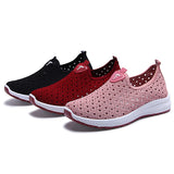 Fligmm Women Shoes Breathable Mesh Sneakers Shoes Ladies Slip on Flats Socofy Loafers Shoes Fashion Trainers Women tyh6r65