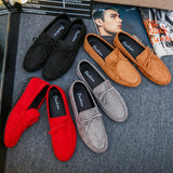 Fligmm Shoes Men Flats Slip On Male Loafers Driving Moccasins Homme Men Casual Shoes Fashion Dress Wedding Footwearfhb6