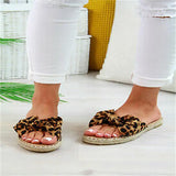 Fligmm Summer New Women Cute Slippers Open Toe Platform Casual Leopard Shoes Ladies Outdoor Beach Flip Flops Female 2023