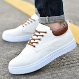 Fligmm Arrival Canvas Shoes Men Spring Summer Casual Canvas Shoes For Men Lace-Up Flats Men Shoes Driving Sneakers Men Shoes89621