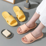 Fligmm Home Slippers for Women Summer Comfortable Soft Sole Casual Beach Shoes Woman Sandals 2023 Solid Color Anti-Slip Slides