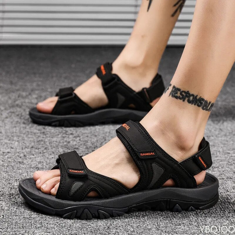Sandals Women Women'S Fashion Summer Large Size Pure Color Buckle Flat  Casual Sandals Womens Sandals Pu Flock Black 40