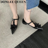 fligmm Tassel Flats Shoes Women Pointed Toe Mary Jane Shoes British Style Oxford Female Ballet Casual Loafers Ankle Strap Mujer