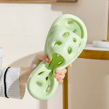 Fligmm Out Bathroom Slippers for Women 2023 Summer Non-Slip Soft Sole Home Shoes Woman Thick Platform Pillow Slides Sandals