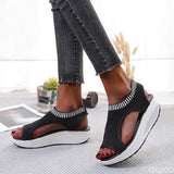 Fligmm Size Sandals Women 2023 Fashion Casual Platform Shoes Women Shoes Comfort Summer Soft Sport Sandals Breathable Sneakers