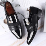 Fligmm Men Dress Shoes Men Oxfords Fashion Business Dress Men Shoes 2023 New Classic Leather Men'S Suits Shoes Man Shoes 2023