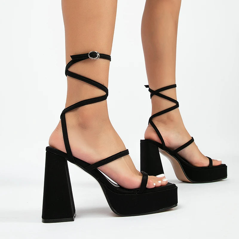 Women Sexy Gladiator Sandals Shoes Thin High Heels Open Toe Sandal Plus Size  | eBay