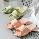 Fligmm Home Slippers for Women Summer Comfortable Soft Sole Casual Beach Shoes Woman Sandals 2023 Solid Color Anti-Slip Slides