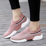 Fligmm women's summer sneakers Slip On Flat Shoes white Loafers women's tennis shoes Sock Sneakers shoes 2023 Women Casual Shoesae54