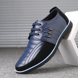 Fligmm Men genuine leather shoes High Quality Elastic band Fashion design Solid Tenacity Comfortable Men's shoes big sizes